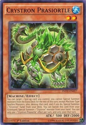 Crystron Prasiortle - INOV-EN017 - Common 1st Edition Invasion Vengeance 1st Edition Singles