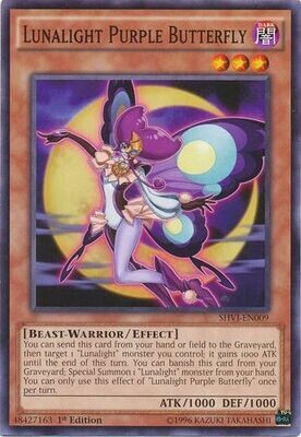 Lunalight Purple Butterfly - SHVI-EN009 - Common 1st Edition Shining Victories 1st Edition Singles
