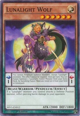 Lunalight Wolf - SHVI-EN012 - Common 1st Edition Shining Victories 1st Edition Singles