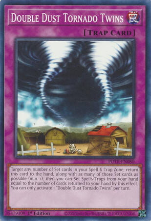 Double Dust Tornado Twins - POTE-EN080 - Common 1st Edition Power of the Elements 1st Edition Singles *Espanol*