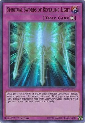 Spiritual Swords of Revealing Light - MVP1-EN031 - Ultra Rare 1st Edition
The Dark Side of Dimensions 1st Edition Singles