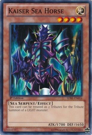 Kaiser Sea Horse - SDBE-EN016 - Common 1st Edition Saga of Blue-Eyes White Dragon 1st Edition Singles