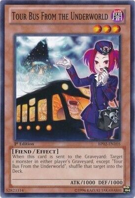 SH Tour Bus From the Underworld - BP02-EN105 - Common 1st Edition
Battle Pack 2: War of the Giants 1st Edition Singles