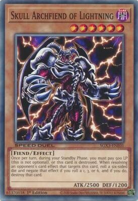 Skull Archfiend of Lightning - SGX3-ENE01 - Common 1st Edition Speed Duel GX: Duelists of Shadows Singles