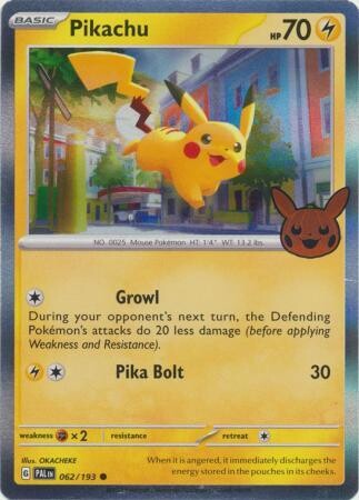 Pikachu - 062/193 - Holo Rare
Pokemon Promo Cards