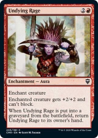Undying Rage 205/361 - Commander Legends Singles