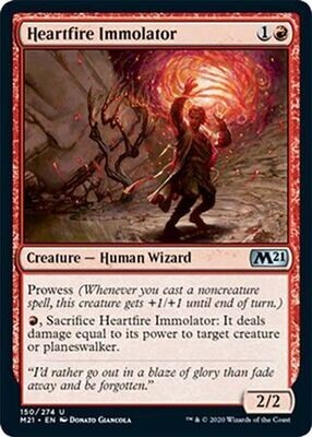Heartfire Immolator 150/274 - Magic 2021 (M21) Singles