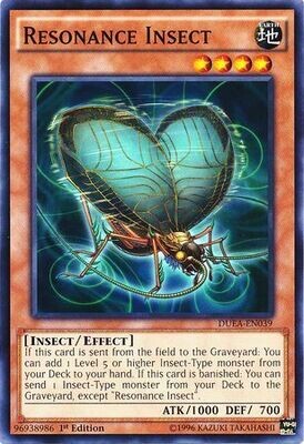 Resonance Insect - DUEA-EN039 - Common 1st Edition Duelist Alliance 1st Edition Singles