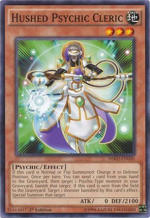 Hushed Psychic Cleric - HSRD-EN050 - Common 1st Edition High-Speed Riders 1st Edition Singles