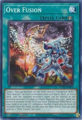 Over Fusion - POTE-EN054 - Common 1st Edition Power of the Elements 1st Edition Singles (espanol)