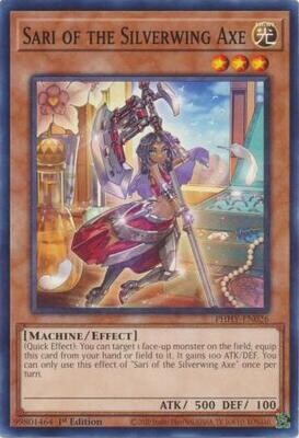 SH Sari of the Silverwing Axe - PHHY-EN026 - Common 1st Edition
Photon Hypernova 1st Edition Singles