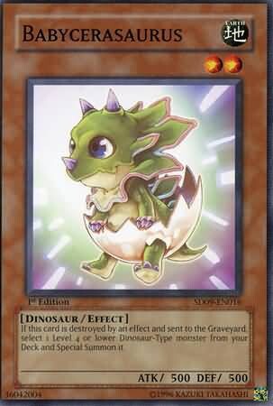 Babycerasaurus - SD09-EN016 - Common 1st Edition Structure Deck: Dinosaur&#39;s Rage 1st Edition Singles