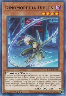Dinomorphia Diplos - BACH-EN010 - Common 1st Edition Battle of Chaos 1st Edition Singles