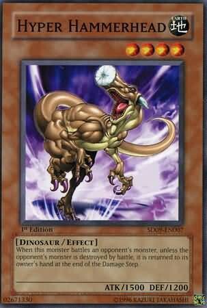 Hyper Hammerhead - SD09-EN007 - Common 1st Edition Structure Deck: Dinosaur&#39;s Rage 1st Edition Singles