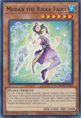 Mudan the Rikka Fairy - MAZE-EN048 - Rare 1st Edition Maze of Memories 1st Edition Singles