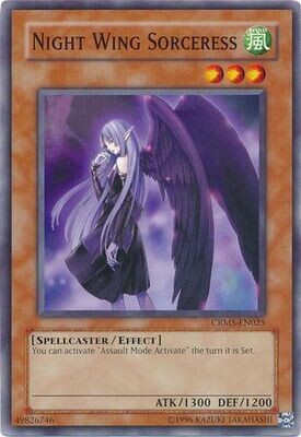 Night Wing Sorceress - CRMS-EN025 - Common Unlimited Crimson Crisis [CRMS] Unlimited Singles