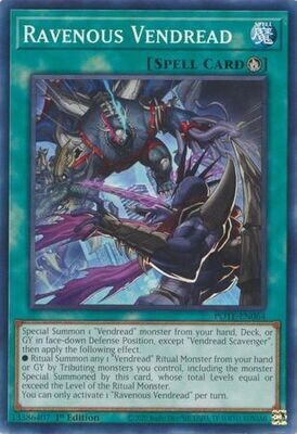 Ravenous Vendread - POTE-EN064 - Common 1st Edition Power of0 the Elements 1st Edition Singles (español)