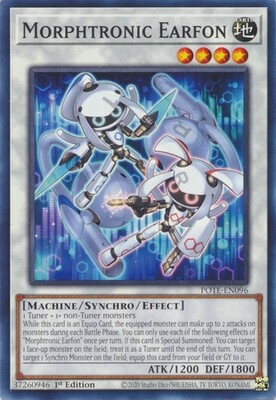 Morphtronic Earfon - POTE-EN096 - Common 1st Edition Power of the Elements 1st Edition Singles