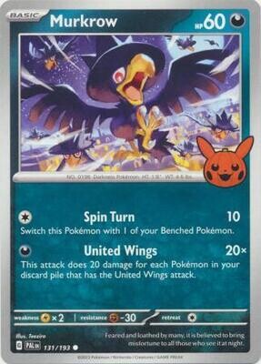 Murkrow - 131/193 - Common
Pokemon Promo Cards