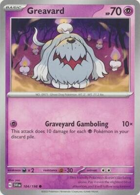 Greavard - 104/198 - Common Scarlet &amp; Violet (Base Set) Singles