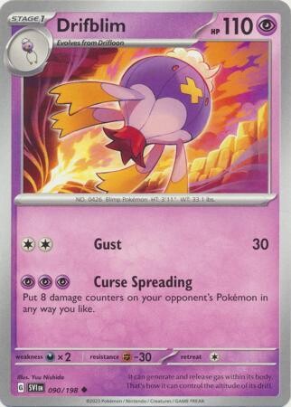 Drifblim - 090/198 - Uncommon Scarlet &amp; Violet (Base Set) Singles
