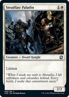 Steadfast Paladin 038/281
Adventures in the Forgotten Realms Singles
