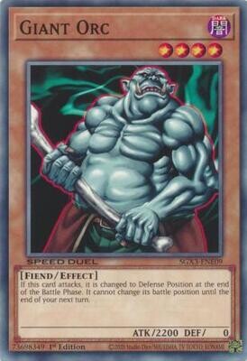Giant Orc - SGX3-ENE09 - Common 1st Edition Speed Duel GX: Duelists of Shadows Singles