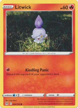 Litwick - 024/196 - Common Sword &amp; Shield: Lost Origin Singles