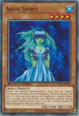 Aqua Spirit - SGX3-ENI20 - Common 1st Edition Speed Duel GX: Duelists of Shadows Singles