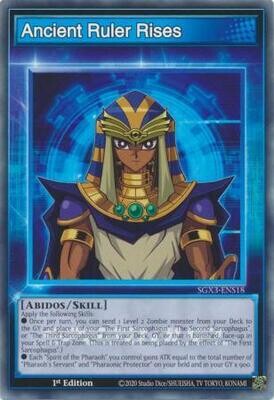 SH Ancient Ruler Rises - SGX3-ENS18 - Common 1st Edition
Speed Duel GX: Duelists of Shadows Singles