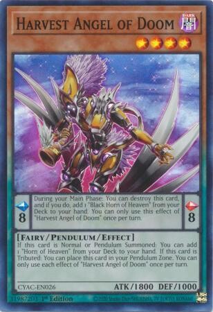Harvest Angel of Doom - CYAC-EN026 - Super Rare 1st Edition Cyberstorm Access 1st Edition Singles (espanol)