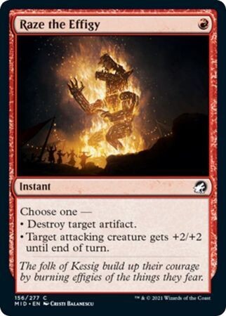Raze the Effigy 156/277 Innistrad: Midnight Hunt Singles