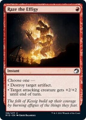 Raze the Effigy 156/277 Innistrad: Midnight Hunt Singles