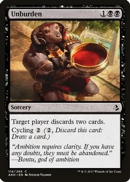 Unburden - Amonkhet (AKH)
Amonkhet *Espanol*