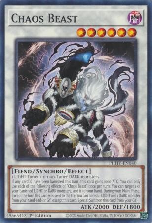 Chaos Beast - PHHY-EN040 - Common 1st Edition Photon Hypernova 1st Edition Singles