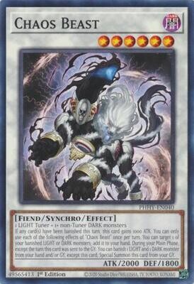 Chaos Beast - PHHY-EN040 - Common 1st Edition Photon Hypernova 1st Edition Singles
