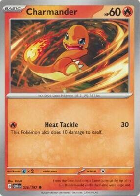 Charmander - 026/197 - Common Obsidian Flames Singles