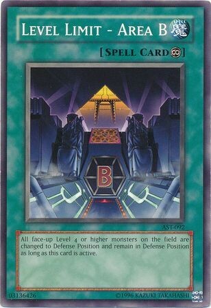 Level Limit - Area B - AST-092 - Common Unlimited
Ancient Sanctuary [AST] Unlimited Singles