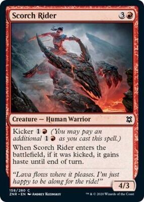 Scorch Rider 158/280 Zendikar Rising Singles(Español)