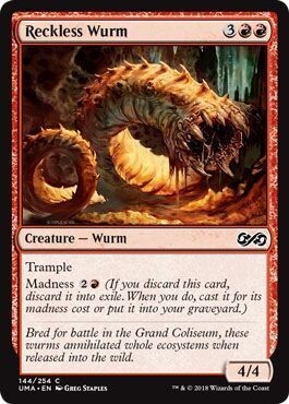 Reckless Wurm 144/254 Ultimate Masters Singles