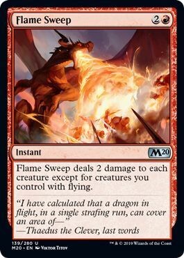 Flame Sweep 139/280 - Magic 2020 (M20) Singles