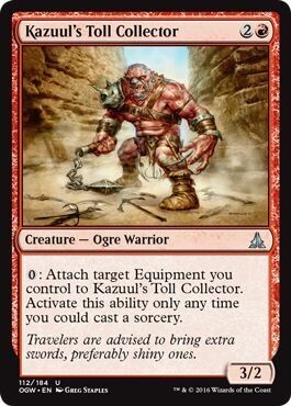 Kazuul&#39;s Toll Collector 112/184 Oath of the Gatewatch Singles (espanol)