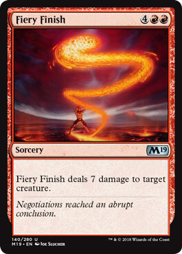 Fiery Finish 140/280 - Magic 2019 (M19) Singles   (Español)