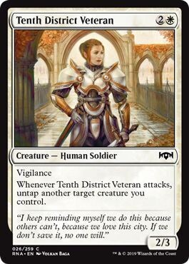 Tenth District Veteran 026/259
Ravnica Allegiance Singles   (Español)