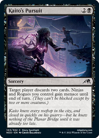 Kaito&#39;s Pursuit 103/302
Kamigawa Neon Dynasty Singles   (Español)