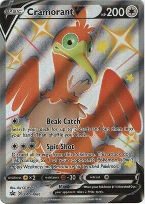 Cramorant V - SWSH086 - Shiny Promo
Pokemon Sword &amp; Shield Promos