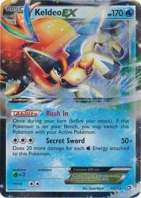 Keldeo EX - 45/113 - Ultra Rare
Black &amp; White 11: Legendary Treasures Singles