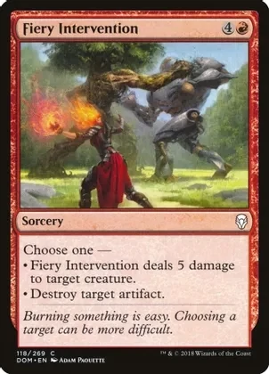 Fiery Intervention - Dominaria (DOM)
Dominaria *Espanol*