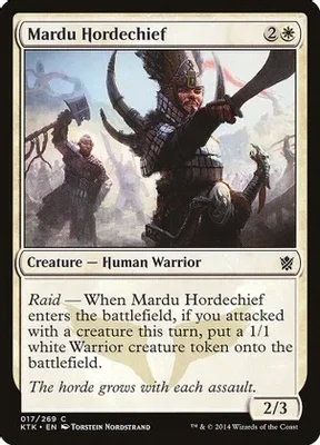 Mardu Hordechief - Khans of Tarkir (KTK)
Khans of Tarkir *Espanol*