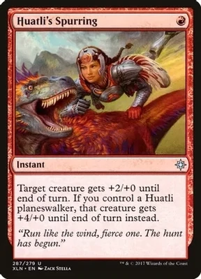 Huatli&#39;s Spurring 287/279 - Ixalan (XLN) (Español)